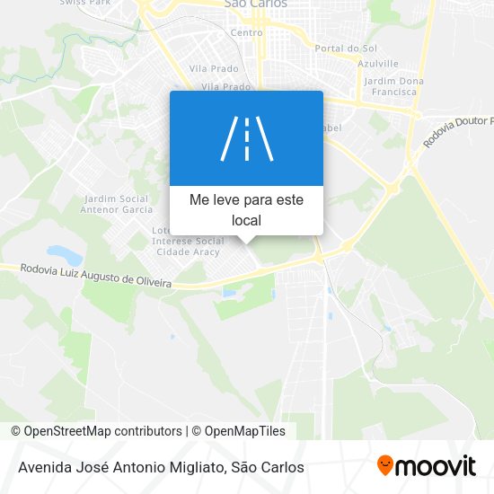 Avenida José Antonio Migliato mapa