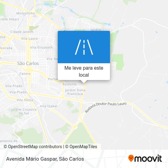 Avenida Mário Gaspar mapa