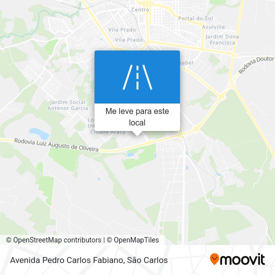 Avenida Pedro Carlos Fabiano mapa