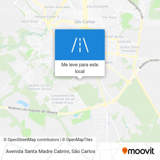 Avenida Santa Madre Cabrini mapa