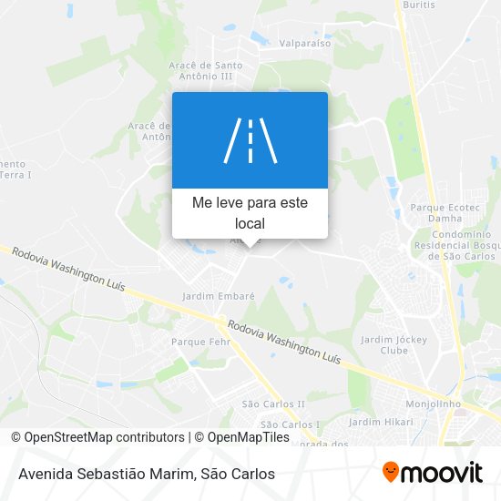 Avenida Sebastião Marim mapa