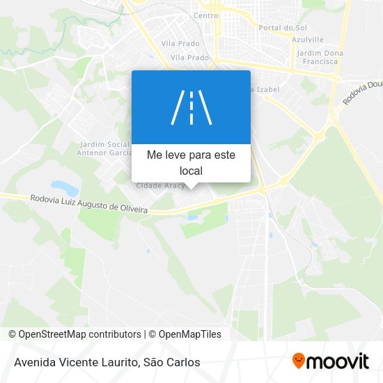 Avenida Vicente Laurito mapa