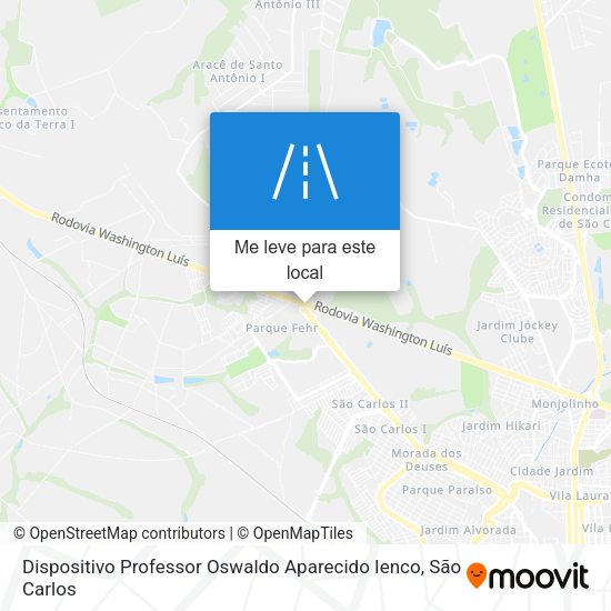 Dispositivo Professor Oswaldo Aparecido Ienco mapa