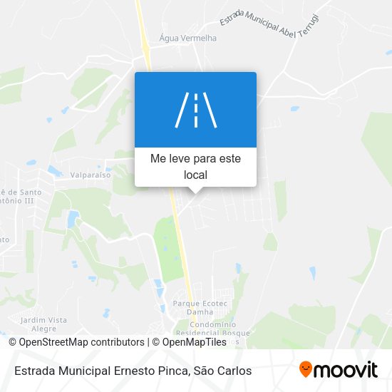 Estrada Municipal Ernesto Pinca mapa