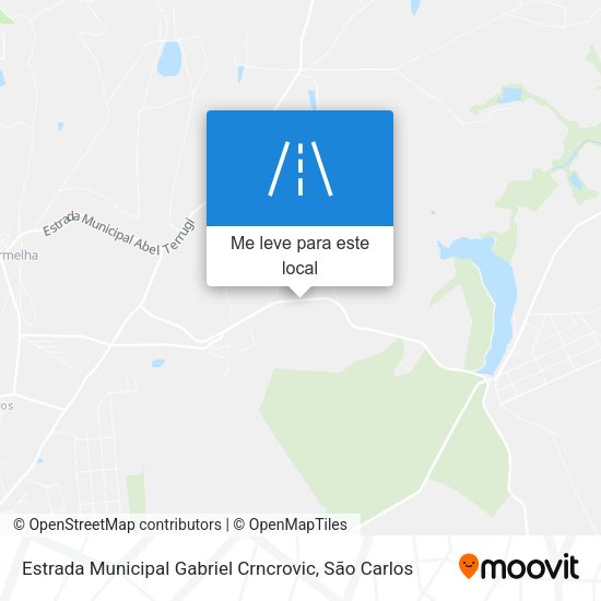 Estrada Municipal Gabriel Crncrovic mapa