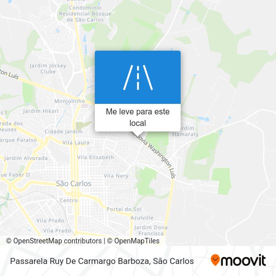 Passarela Ruy De Carmargo Barboza mapa