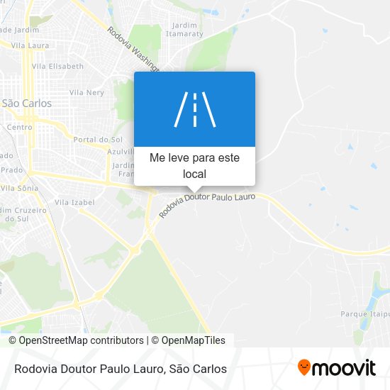 Rodovia Doutor Paulo Lauro mapa