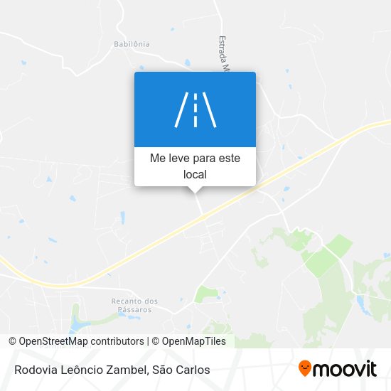 Rodovia Leôncio Zambel mapa