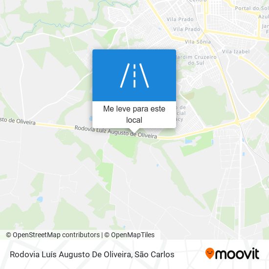 Rodovia Luís Augusto De Oliveira mapa
