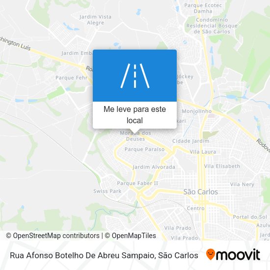 Rua Afonso Botelho De Abreu Sampaio mapa
