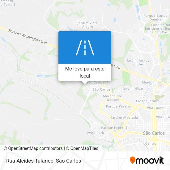 Rua Alcides Talarico mapa