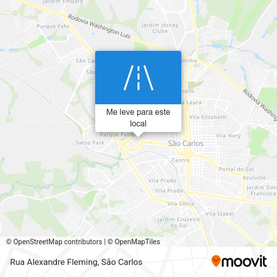 Rua Alexandre Fleming mapa