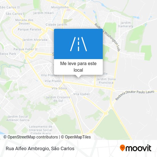 Rua Alfeo Ambrogio mapa