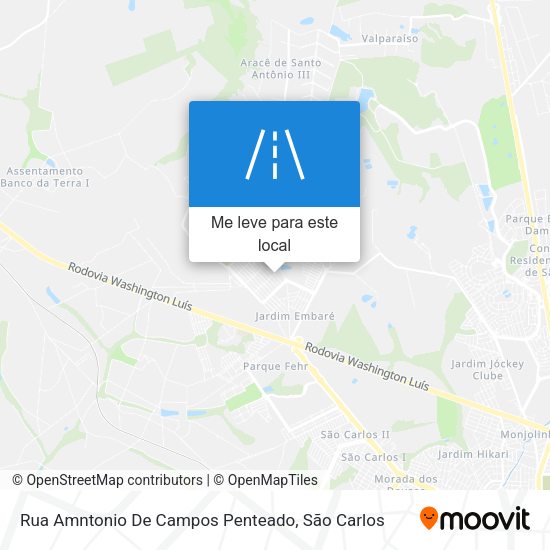 Rua Amntonio De Campos Penteado mapa