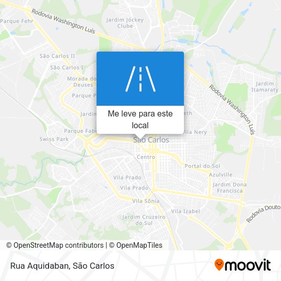 Rua Aquidaban mapa