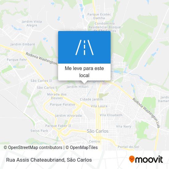 Rua Assis Chateaubriand mapa