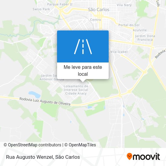Rua Augusto Wenzel mapa
