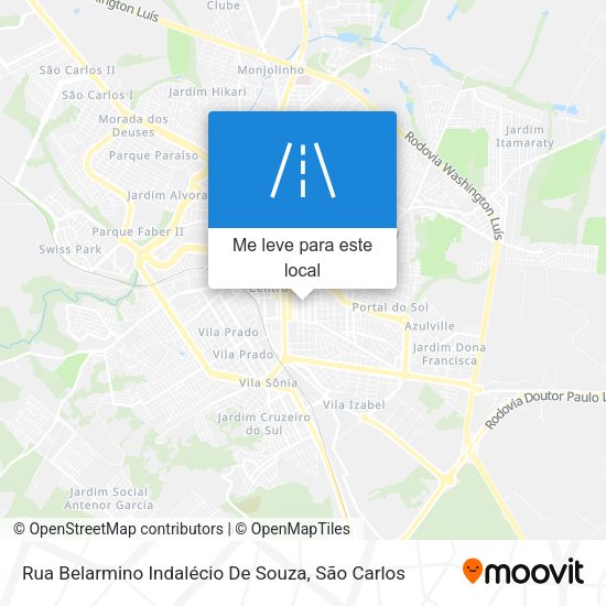 Rua Belarmino Indalécio De Souza mapa