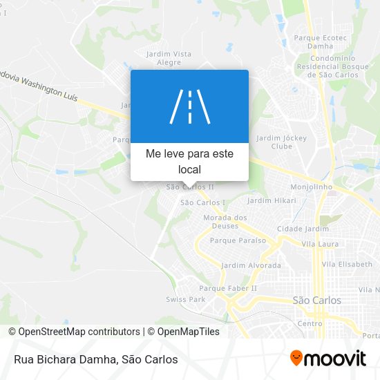 Rua Bichara Damha mapa