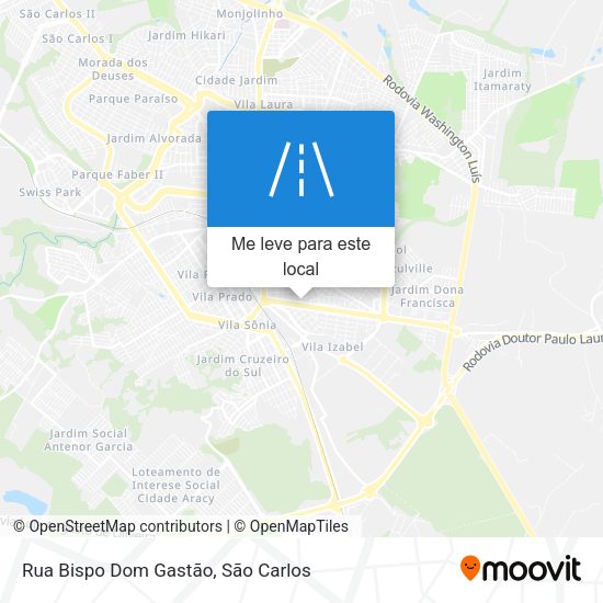 Rua Bispo Dom Gastão mapa