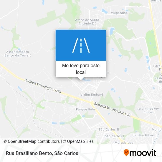 Rua Brasiliano Bento mapa