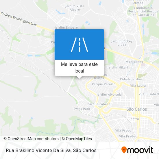 Rua Brasilino Vicente Da Silva mapa