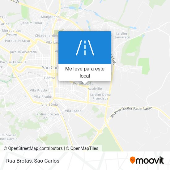 Rua Brotas mapa