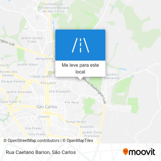 Rua Caetano Barion mapa