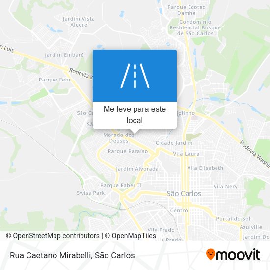 Rua Caetano Mirabelli mapa