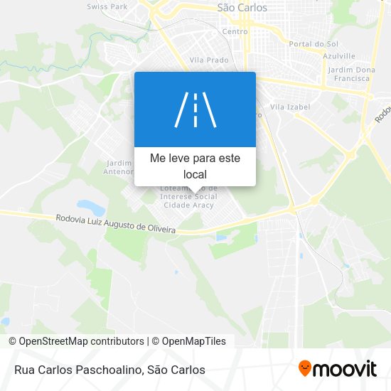 Rua Carlos Paschoalino mapa