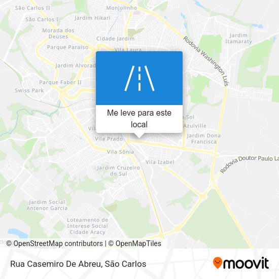 Rua Casemiro De Abreu mapa