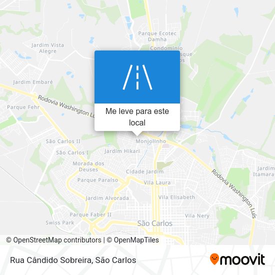 Rua Cândido Sobreira mapa