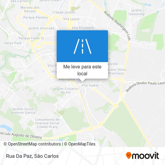 Rua Da Paz mapa