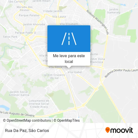 Rua Da Paz mapa