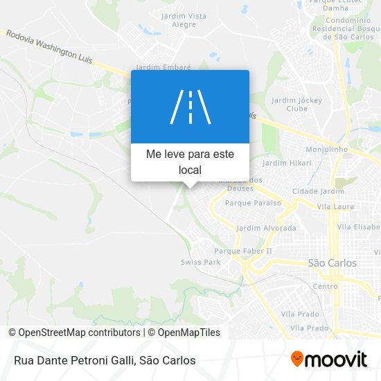 Rua Dante Petroni Galli mapa