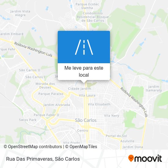 Rua Das Primaveras mapa