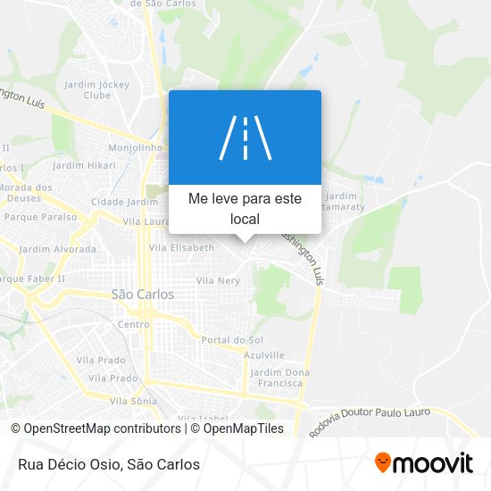 Rua Décio Osio mapa