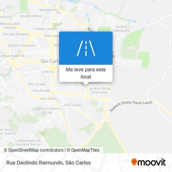 Rua Deolindo Raimundo mapa