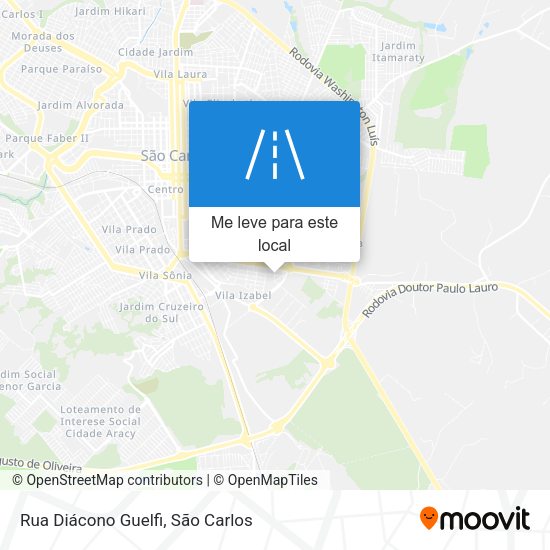 Rua Diácono Guelfi mapa