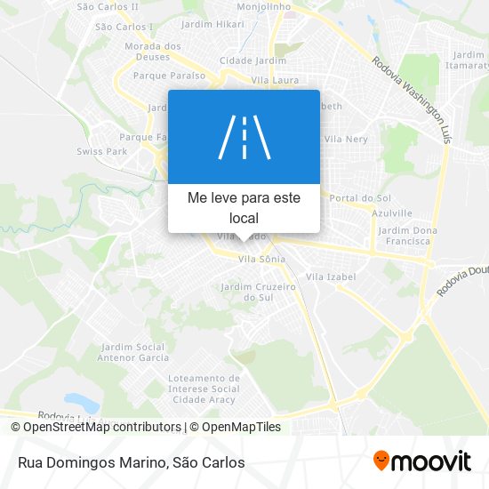 Rua Domingos Marino mapa