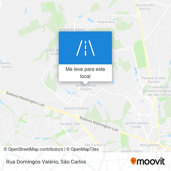 Rua Domingos Valério mapa