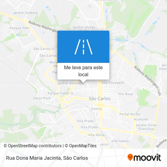Rua Dona Maria Jacinta mapa