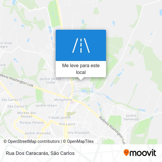 Rua Dos Caracarás mapa