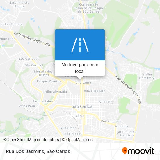 Rua Dos Jasmins mapa