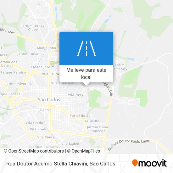 Rua Doutor Adelmo Stella Chiavini mapa