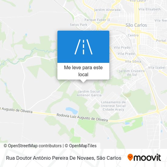 Rua Doutor Antônio Pereira De Novaes mapa