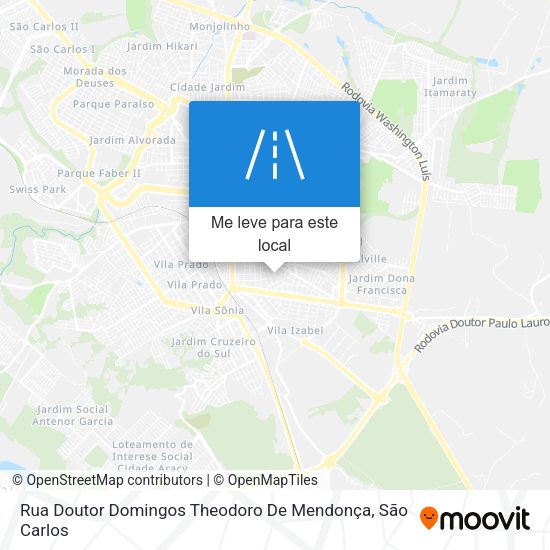 Rua Doutor Domingos Theodoro De Mendonça mapa