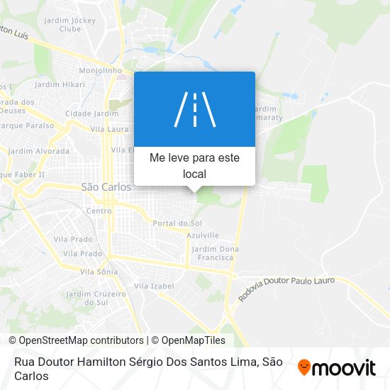Rua Doutor Hamilton Sérgio Dos Santos Lima mapa
