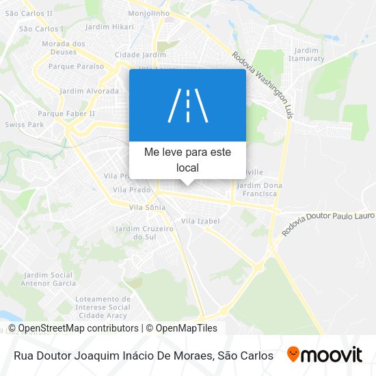Rua Doutor Joaquim Inácio De Moraes mapa
