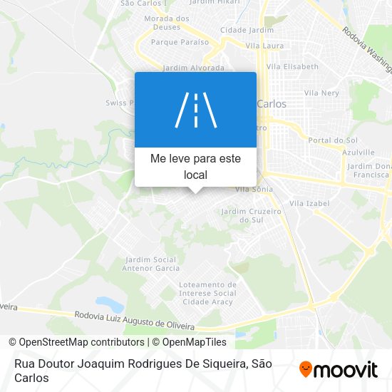 Rua Doutor Joaquim Rodrigues De Siqueira mapa